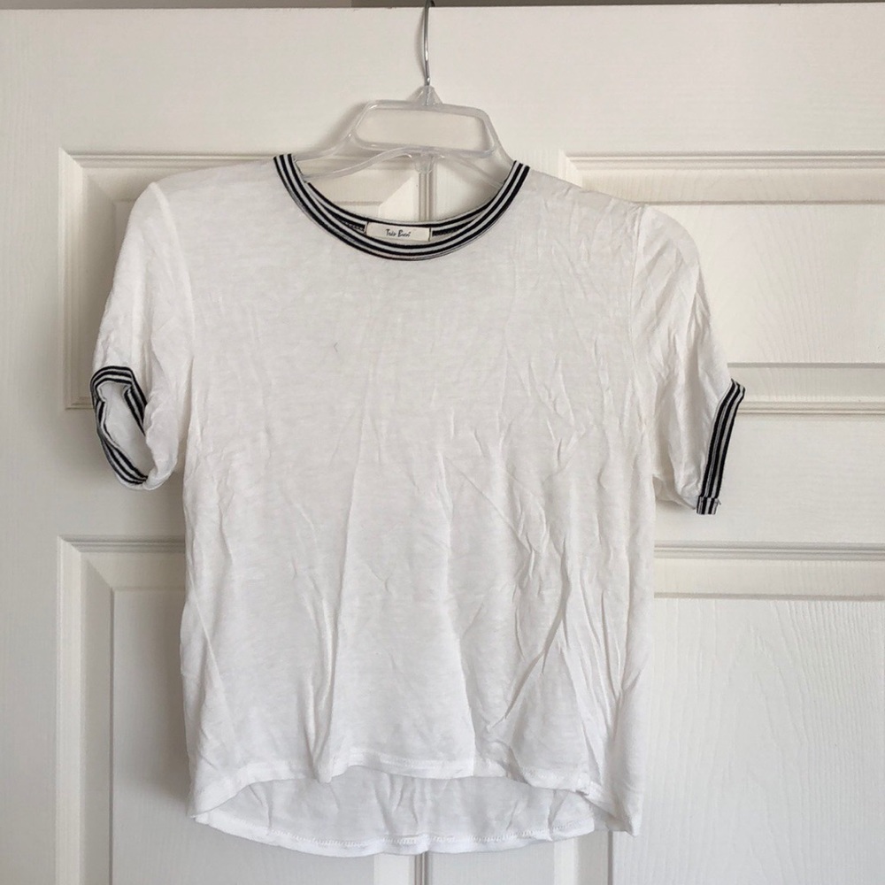Simple white crop top